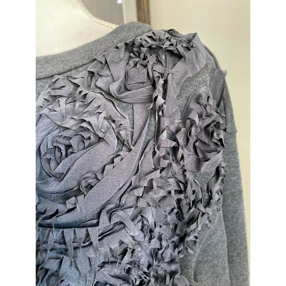 BRUNELLO CUCINELLI Floral Applique Cropped Sweatsh - Picture 5 of 7
